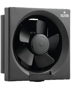 Polycab 150MM VENTILATION FRESHNER NEO HIGH SPEED 150 mm 5 Blade Exhaust Fan  (BLACK | Pack of 1)