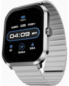boAt Ultima Select Smart Watch with 2.01" AMOLED Display, Advanced BT Calling, Functional Crown, Magnetic Strap, 100+ Sports Mode, IP68, HR & Blood Oxygen Monitoring(Cool Grey)