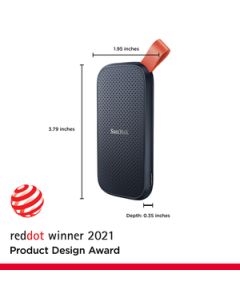 Sandisk  E30 1TB Portable SSD, 800MB/s R, USB 3.2 Gen 2, Rugged SSD with Upto 2 Meter Drop Protection, Type-C to Type-A Cable, PC & Mac Compatible, 3 Y Warranty, External SSD