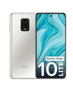 Xiaomi Redmi Note 10 Lite 64 GB, 4 GB RAM, Glacier White Mobile Phone
