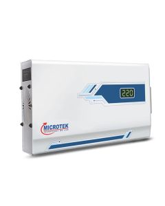 Microtek Pearl EM 4140+ Automatic Air Conditioners (A.C.) Voltage Stabilizer Upto 1.5 Ton Working Power 140V€“290V (White) with 3 Year Warranty