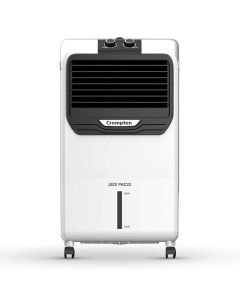 Crompton Jedi PAC Personal Air Cooler- 22L, with Everlast Pump, 4-Way Air Deflection and Honeycomb pads, White & Black, ACGC-JEDIPAC22