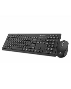 Zebronics ZEB-COMPANION 500 2.4GHz Wireless Keyboard & Mouse Combo, USB Nano Receiver, Chiclet Keys, Ultra Silent, Power On/Off Switch, Rupee Key, for PC/Mac/Laptop