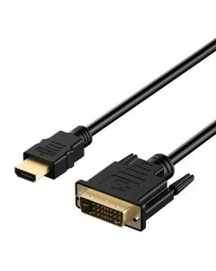 ZEBRONICS HAD10 1 Meter HDMI to DVI-D Cable with 4K @ 60Hz Resolution Support, HDR, Gold Plated connectors, Bi-Directional Usage, Plug Play, Strong and Durable Build Quality