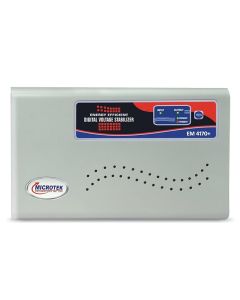 Microtek Pearl EM 5170+ Automatic Air Conditioners (A.C.) Voltage Stabilizer Upto 2.0 Ton Working Power 170V-270V(Metalic Grey) with 3 Year Warranty