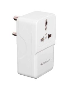 ZEBRONICS MPA 10 Dual USB Adapter & Universal AC Wall Charger, 1500W AC + 15W DC (USB), Built-in Protection, Auto Self Recovery, High Efficiency, Compatible for iPhone & Android (White)