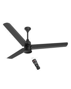 Polycab Silencio Mini 1200mm 5-Star BLDC, Remote Ceiling fan for home | 55% Energy Saving, 100% Copper, High Speed, 25 Speed Setting, Reversable & Timer | 4-yr Warranty【Matt Black】