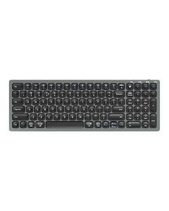 ZEBRONICS Bluetooth 5.0 keyboard for Mac, Windows, Android, Up to 3 connections, Built-in rechargeable battery, Scissor switches, 99 Keys full size layout, Slim design, Type C K5001MW