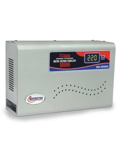Microtek EM 5090 Automatic Voltage Stabilizer for Air Conditioners up to 2 Ton, 90V-300V (Metallic Grey) with 3 Year Warranty