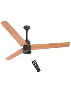 Polycab Silencio Mini 1200mm 5-Star BLDC, Remote Ceiling fan for home| 55% Energy Saving, 100% Copper, High Speed, 25 Speed Setting, Reversable & Timer| 4-yr Warranty【Natural Wood】