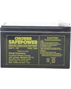 Exide 12 Volt/ 7 Ah Powersafe Battery (Sealed),Original Replacement To Ups Battery