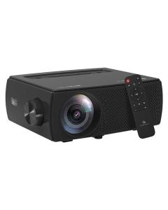 ZEBRONICS PIXAPLAY 15, Smart LED Projector, 3400 lumens, 4K Support, 180 Inch Screen Size, Supports Bluetooth, USB, HDMI, AV, AUX, WiFi, APP Support, 1080p Native, Miracast, Airplay
