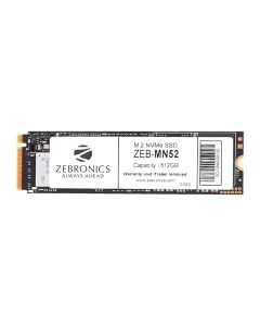 ZEBRONICS MN52 m.2 NVMe (2280) SSD with 512GB Capacity, 1900MB/s Read, 1100MB/s Write, Ultra Low Power, Faster Performance, Silent Operation and S.M.A.R.T. Feature