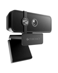ZEBRONICS Sharp Pro High Resolution Digital Webcam, 30 Fps, 2048 X 1536 Qxga, Microphone, Auto Focus, Dedicated Privacy Shutter, Tripod Support, Compatible with Laptops, Mac for Zoom, Skype, Discord