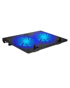 Zebronics, ZEB-NC3300 USB Powered Laptop Cooling Pad with Dual Fan, Dual USB Port and Blue LED Lights