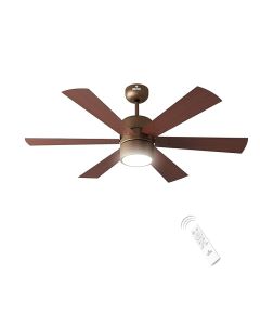 Polycab Divina 1200mm 3-Star BLDC Designer Premium Energy Saving, 6 Blades Ceiling Fan with Light & Remote Control | 6 Colour LED Underlight, 100% Copper | Free Installation, 2...