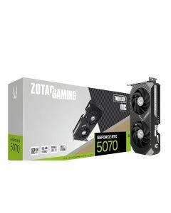 ZOTAC Gaming GeForce RTX 5070 Twin Edge Graphics Card - Black | 12 GB | DLSS 4 | GDDR7 | 192 bit | Dual Fan | SFF Ready | IceStorm 2.0 Advanced Cooling | ZT-B50700E-10P
