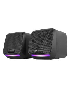 ZEBRONICS Igloo 1, 2.0 USB Computer Speakers, 8 Watts, Multicolor LED, USB Powered, AUX, Volume Control Pod for PC, Laptops, Desktop