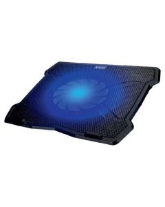 Zebronics NC2100 Laptop Cooling Stand with 125mm Fan, Silent Operation, LED Light, Supports up to 15.6 inch Laptops and Retractable Stand