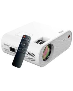ZEBRONICS LP1000 LED Projector with 3300 Lumens Max, 150-inch Screen Size, HDMI in, AV in, AUX Out, USB x 2, FHD 1080p, 50,000h Lifelong LED lamp, Built in Speaker, Ceiling Mountable