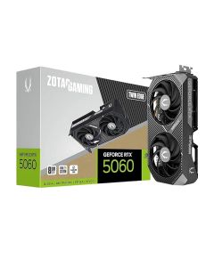 ZOTAC Gaming GeForce RTX 5060 Twin Edge 8GB Graphics Card - Black , 8 GB , DLSS4 , GDDR7 , 128 bit , PCIE 5.0 , SFF Ready , 3840 CUDA Cores , ZT-B50600E-10M
