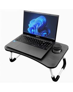 ZEBRONICS LAPDESK X1 €“ Foldable Laptop Study Bed Table, Tablet Dock, Pen & Cup Holder, Anti Slip Rubber Feet, Max 15Kg Support, for Students & Work