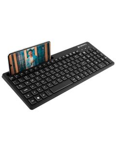 ZEBRONICS K36 Wired USB Keyboard with 106 Keys, Slim Design, Smartphone Holder, Retractable Stand, 1.2m Cable Length with ‚€šRupee Key