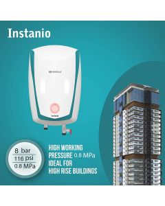 Havells Bianca 10-Litre Vertical Storage Water Heater (Geyser) White-Blue 5 Star