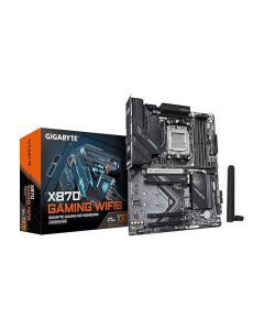 GIGABYTE X870 Gaming WIFI6 AMD AM5 LGA 1718 Motherboard, ATX, DDR5, 3X M.2, PCIe 5.0, USB4, WiFi 6, 2.5GbE LAN, EZ-Latch, 5-Year Warranty