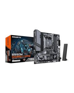 GIGABYTE B550M Gaming X WIFI6 Motherboard, Supports AMD AM4 Ryzen 5000 Processors, Micro-ATX, DDR4, 2X M.2, PCIe 4.0, WIFI6, 1GbE LAN, EZ-Latch