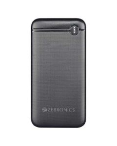 ZEBRONICS Mb10000S11 Power Bank, 10000 Mah, Rapid Charge, 20W Output, Dual USB Output, Pd 3.0 Type C, Built in Protections, Tablets Led Indicator, Made in India (Black)