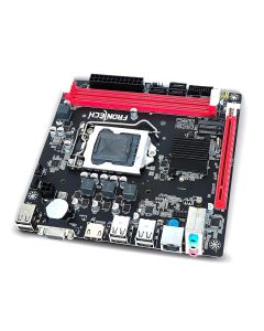 FRONTECH H61 Chipset Motherboard with 2xDDR3 RAM Slots LGA1155 Supports i3/i5/i7/Pentium Processors | 6+4 USB Ports | 4xSATA Slots | NVME Slots, 1xPCIEX16, 1xHDMI, 1xVGA (FT-0470)