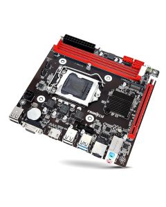 FRONTECH H81 Chipset Motherboard with 2 x DDR3 RAM Slots LGA1150 Supports | 2 x USB 3.0, 6 x USB 2.0 | 3 x SATA Slots | NVME Slots| 1 x PCIE x 16| 1 x HDMI| 1 x VGA (FT-0490, Black)