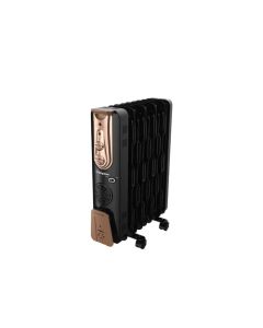 Crompton Insta Fervor 11F 2900 Watts Oil Field Heater 400 Watts PTC Element with Fan, Black Gold, Standard (ACGRH-INSTAFERVE11)