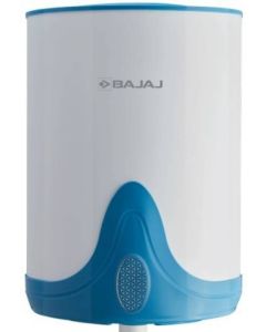 BAJAJ 10 L Storage Water Geyser (Soleiza 150889 With Enamel Coated Steel Tank, White & Sky Blue) 