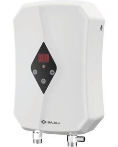 BAJAJ Tankless Instant Water Geyser (BAJAJ FLASHY 3 KW Slim Digital Temperature Geyser, White)
