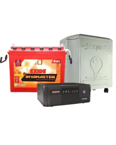 Exide IMTT 2300 (230 Ah) Tubular Battery with iMERLYN Digital UPS Model 1250 (12V) DG and Inverter Battery Trolly