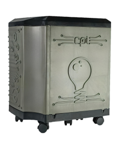 CPI Queen Trolley for Inverter and Battery - 7 Wheels (Grey,Black)