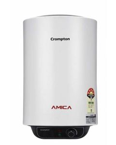 Crompton 25 L Storage Water Geyser (AMICA, White)