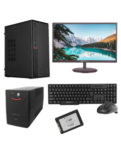ZEBRONICS Core i3 (3nd Gen) (4 GB RAM/256 GB SSD/ Windows 10) Assembled Desktop Computer With UPS & Wireless Keyboard Mouse,19 inch Display
