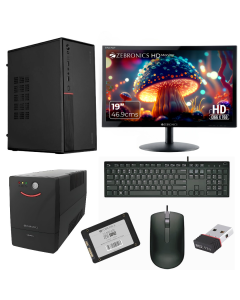 ZEBRONICS Core i5 (5th Gen) (8 GB / 512 GB / Windows 10) Assembled Desktop Computer Wireless Keybord & Mouse , With UPS ,19.5 inch Display