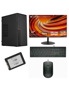 ZEBRONICS Core i5 (5th Gen) (4 GB / 256 GB / Windows 10) Assembled Desktop Computer Wireless Keybord & Mouse , 22 inch Display