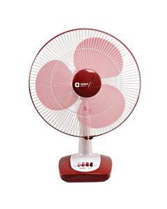 Orient Desk 26 High Speed Table Fan Crimson Red White 400mm