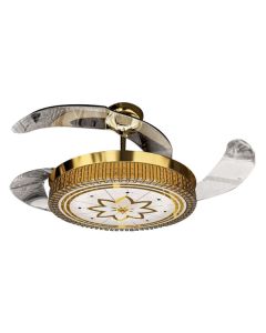 Orient Electric Eleganza EZ-01 Air Circulating Chandelier Fan 1200mm Gold