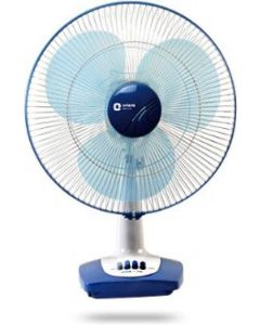 Orient Electric Orient Table Fan Desk 26 (Azure Blue White) 400 mm 3 Blade Table Fan 