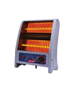 Usha 2 Rod Quartz Heater ,800Watt with Low Power Consumption ,Cool Touch Body ,Tip Over Protection , 1 Year Warranty (4302, Grey)