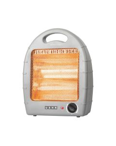 USHA 4002 800 Watt 2 Rod Halogen Heater with Safety Mesh(Grey)