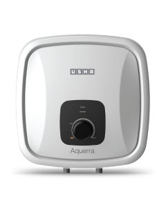 Usha Aquerra 10 Litre 5 Star Storage Water Heater (White), Wall Mounting