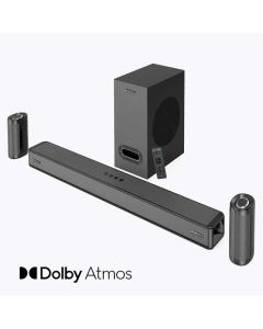 ZEBRONICS Juke BAR 9750 PRO 5.1.2 Surround Dolby Atmos 525W Soundbar with Subwoofer, Dual Wireless Rear Satellites, HDMI eARC, Optical, Bluetooth 5.0, Wall Mount & Remote Control