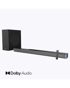 ZEBRONICS Juke BAR 9102 PRO 240W Output Dolby Soundbar with Bluetooth 5.0, HDMI (ARC), 6.5" Subwoofer, Optical, Wall Mountable, Virtual 5.1 and LED Display